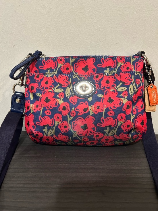 Coach Poppy "Poppy Dream" Floral Crossbody Bag EUC - Picture 3 of 13